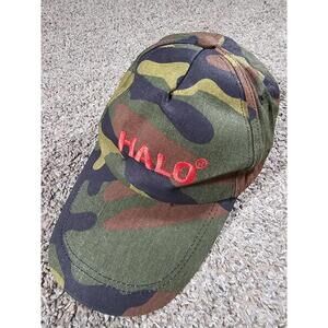Halo Camouflage Baseball Hat Strapback Hunting Gorpcore Camo